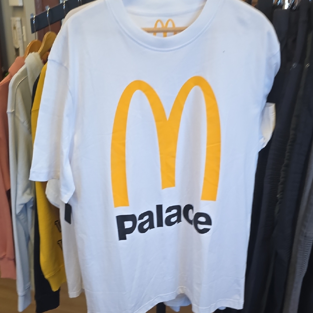 PALACE White and Yellow Kids Tee